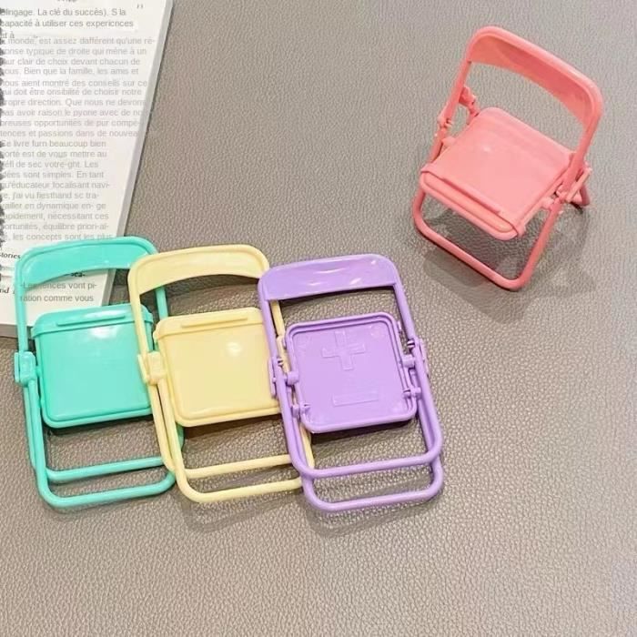 4 Supports Magnétiques Pliables Pour Téléphone - Porte Portable Bureau, Design Portable En Alliage
