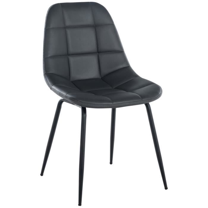 CLP Chaise Empilable Diego I Chaise De Salle À Manger Confortable I Structure Métallique, Assise en Bois I Design Ergonomique Peu Encombrant, Couleur:Marron