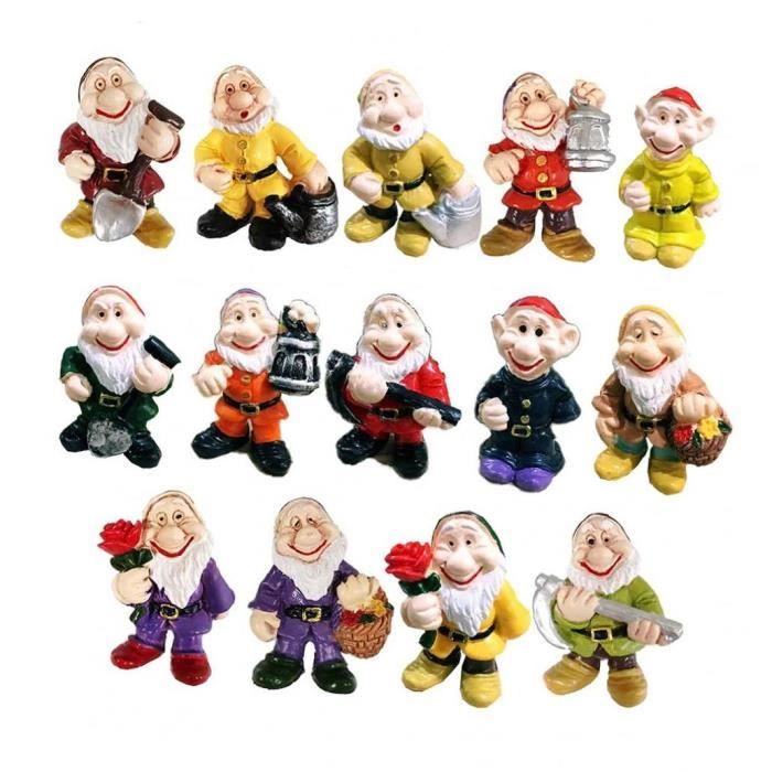 Jardin de fées Gnome Statue Mini NaRF elfe Sculpture en résine en pot