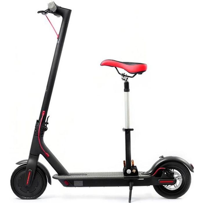 Fdit selle pour scooter Xiaomi M365 Selle de siège de scooter électrique réglable durable pour scooter Xiaomi M365 noir rouge
