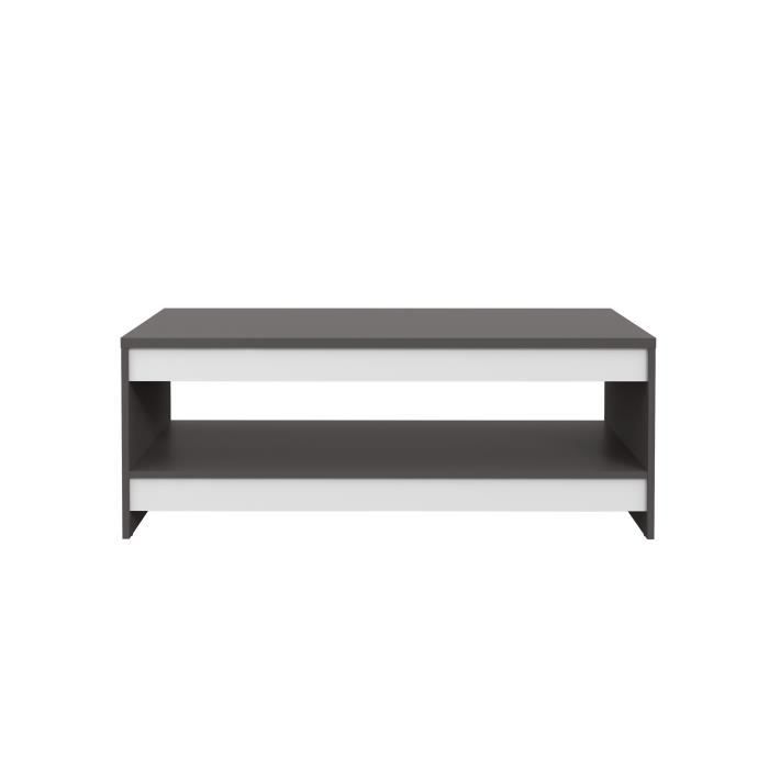 FINLANDEK Table basse PILVI 75x75 cm blanc et gris