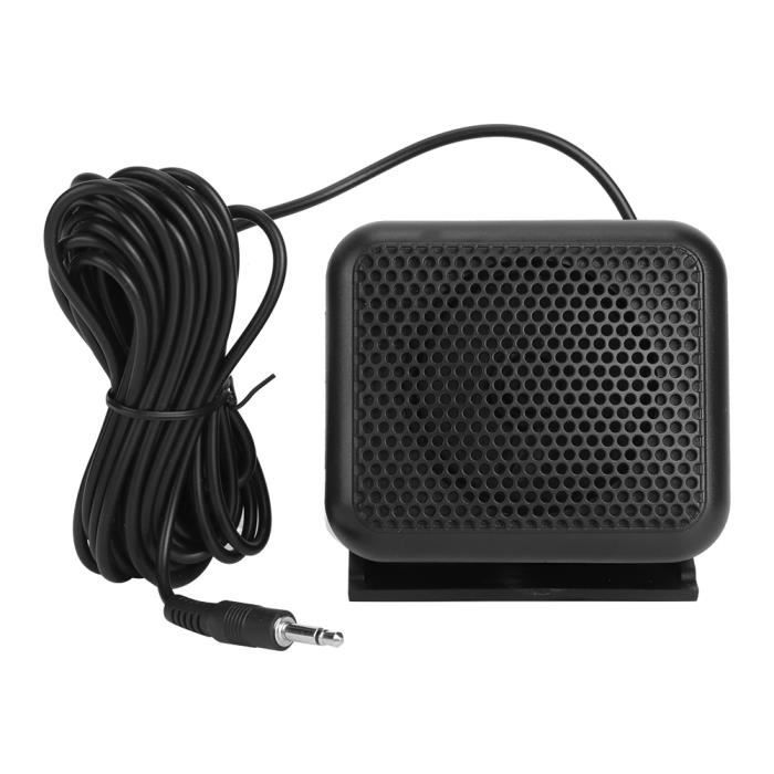 Gugxiom Haut-Parleur Externe Mini 3W - NSP-100 Puissant Avec Micro Pour Autoradio, Radio Mobile Et Ham