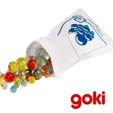 Jeu de billes - GOKI - Sac de 50 billes toutes couleurs et tailles ...