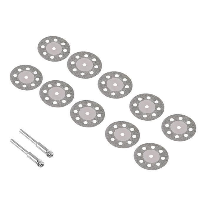 10 Disques Diamant 40mm Pour Outil Rotatif - Coupe Verre, Céramique, Pierre - Épaisseur 0.5mm - Précision Max