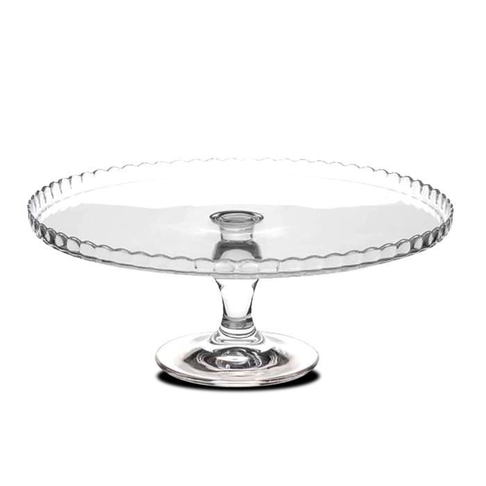 Plat à tarte Verre Naturel Bois 31 x 31 x 22 cm | Leroy Merlin