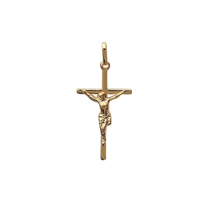 KBC - Pendentif Plaque Or Croix 32x17mm