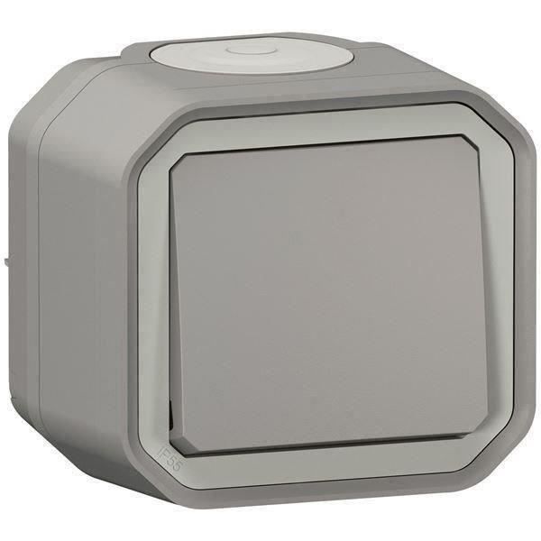 LEGRAND Interrupteur ou va-et-vient étanche Plexo - 10A - Gris