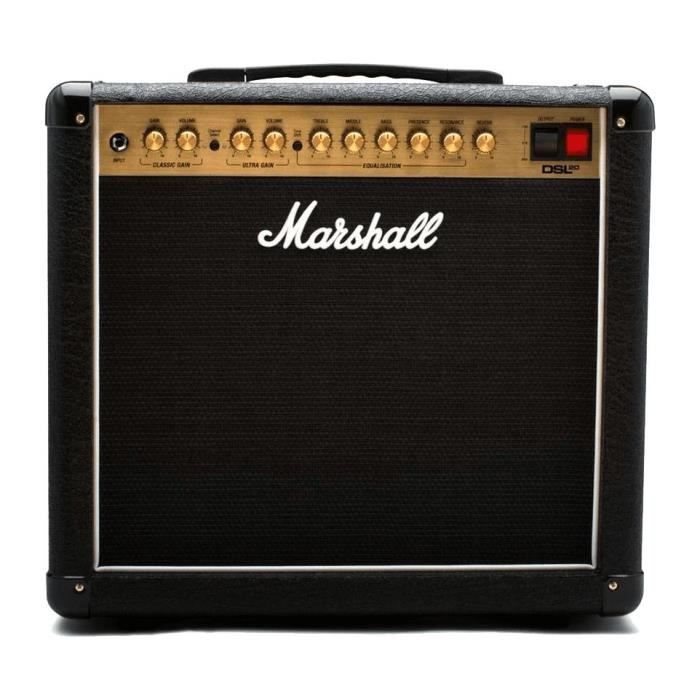 Marshall Dsl20combo Ampli Combo Guitare A Lampes 20 Watts Pas Cher Achat Vente Amplificateur Cdiscount