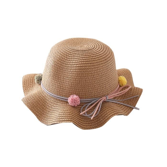Chapeau De Soleil En Paille Synthétique Pour Femme - Léger, Pliable, Anti-UV, Style Crochet - Taille Unique