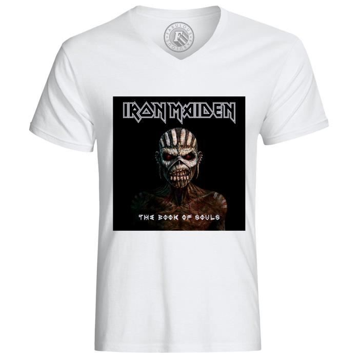 T-shirt iron maiden book of souls heavey metal yeah Blanc - Cdiscount  Prêt-à-Porter