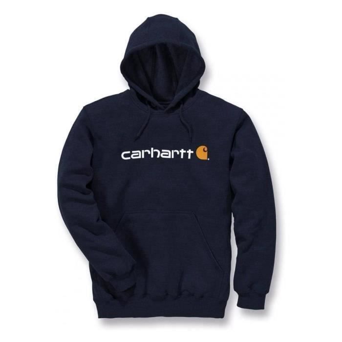 carhartt workwear signature logo midweight pullover à capuche