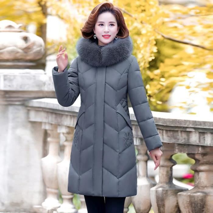 Manteau hiver gris sale
