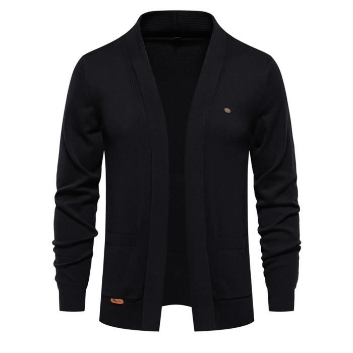 Cardigan noir homme new arrivals