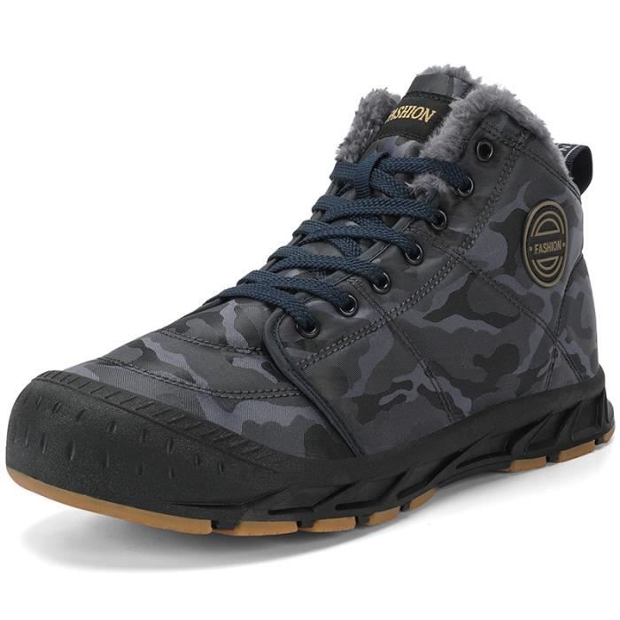 Chaussures De Randonnée Hiver Double Polaire Chaude Camouflage