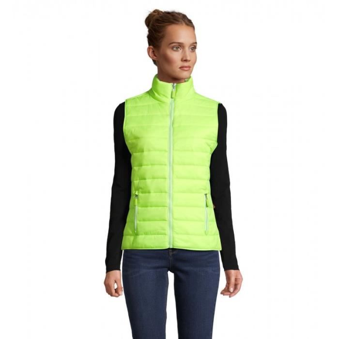 Doudoune light sans manche femme WAVE WOMEN SOL'S Vert fluo