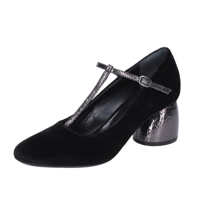 Designer Chaussures Femme Sandales Club-Party Chic Plateau Fête Escarpins Noir