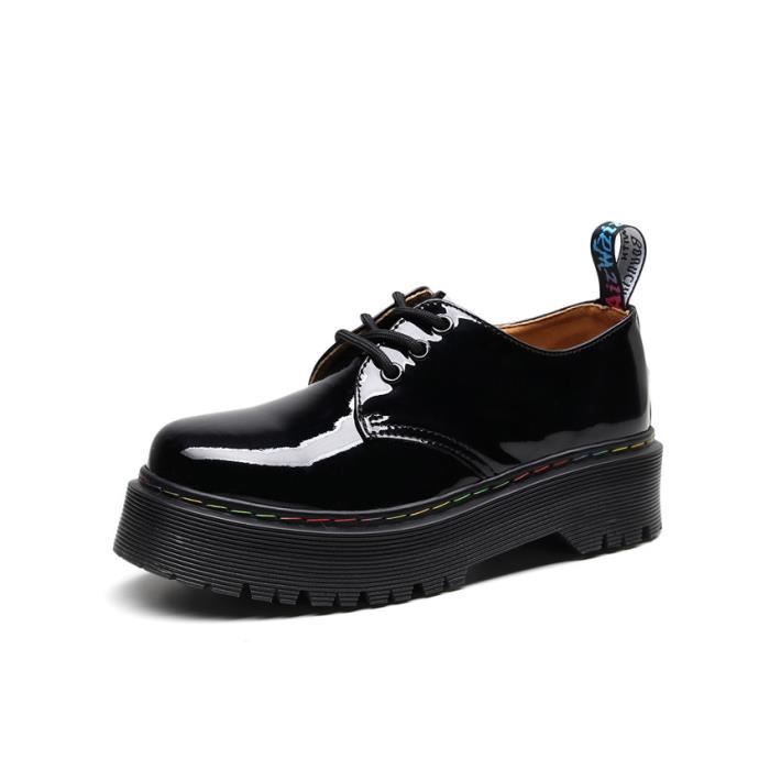 DOC MARTENS Bottines 1461 Cuir Noir Femme Noir Cdiscount Chaussures