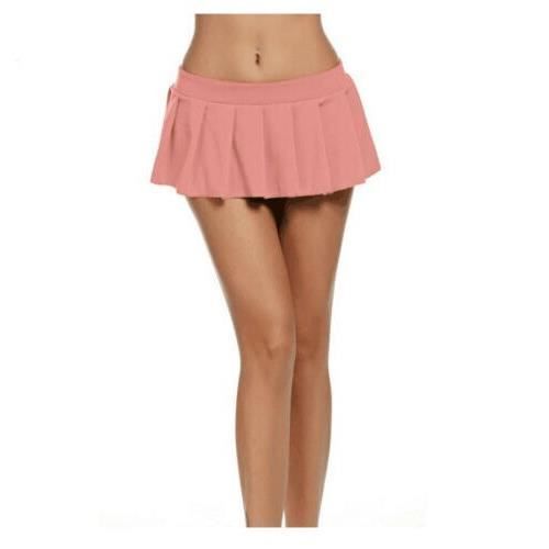 Jupe mini pliss?�e ?�coli?�re - Type Rose - Polyester - Femme Blanc - Cdiscount Pr??t-?�-Porter