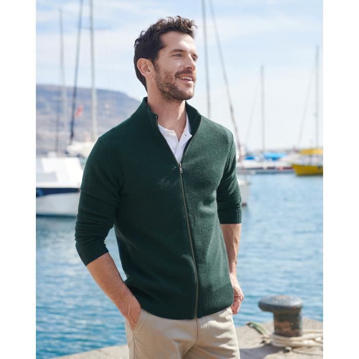 Cardigan vert sapin 2025
