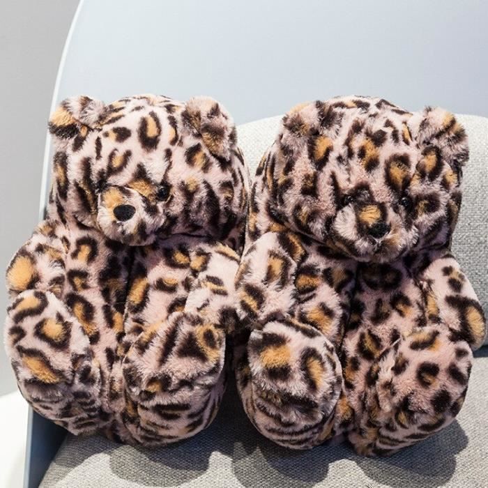 Chaussons Enfant En Forme De Lapin - Doublure Polaire, Semelle Antidérapante, Pour Garçons Et Filles