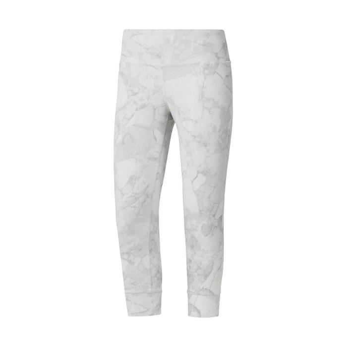 Legging Femme Reebok Crossfit Lux 3 4 Blanc Fitness Respirant