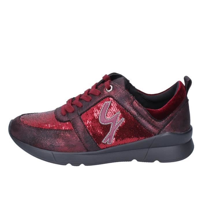 Basket hot sale femme bordeaux