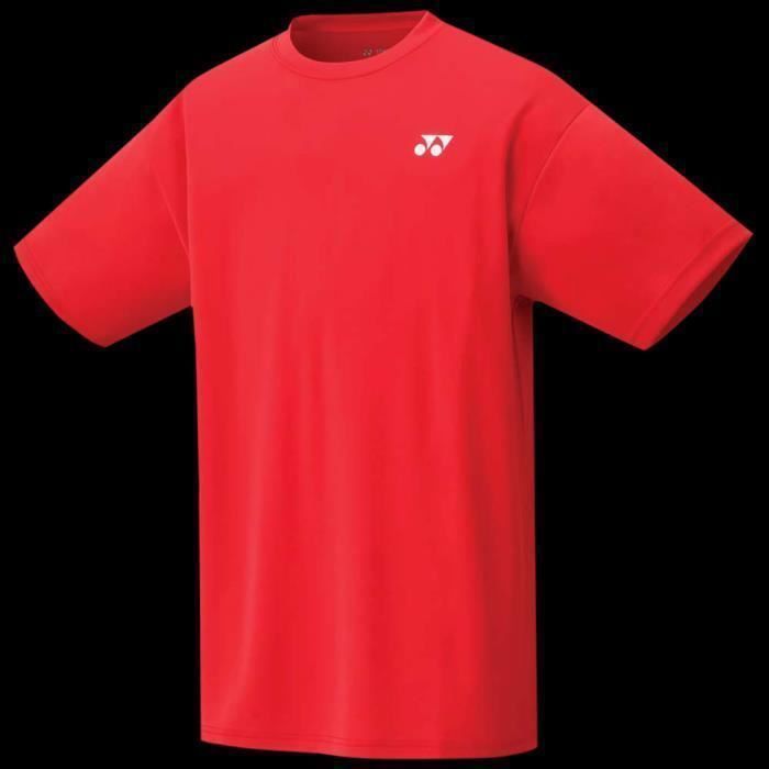 t-shirt yonex plain logo - rouge solaire - xs