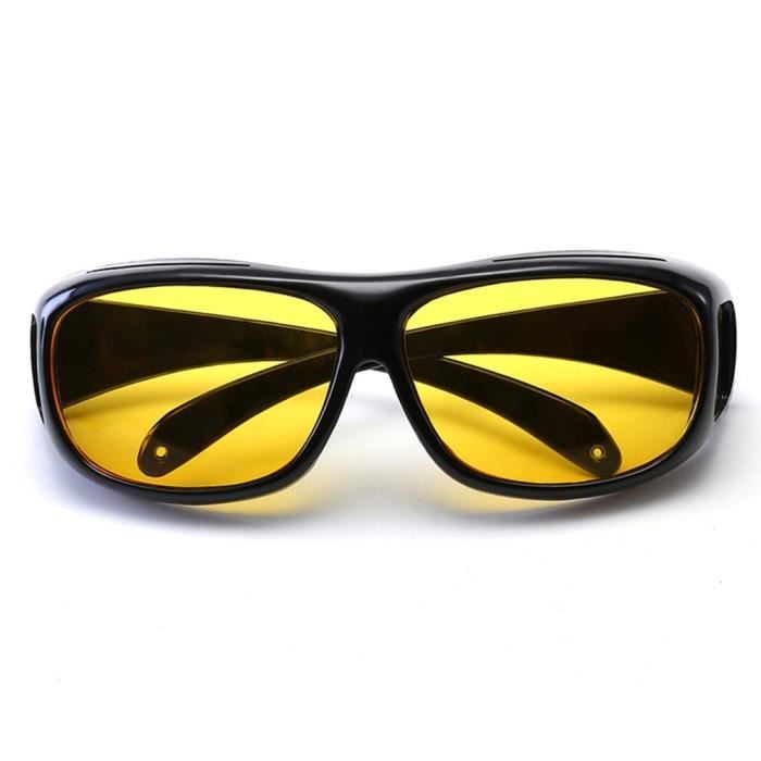 Lunettes de vision nocturne polarisées, lunettes de soleil anti-absorbe  ouissement, verres jaunes, conduite nocturne interdite - AliExpress