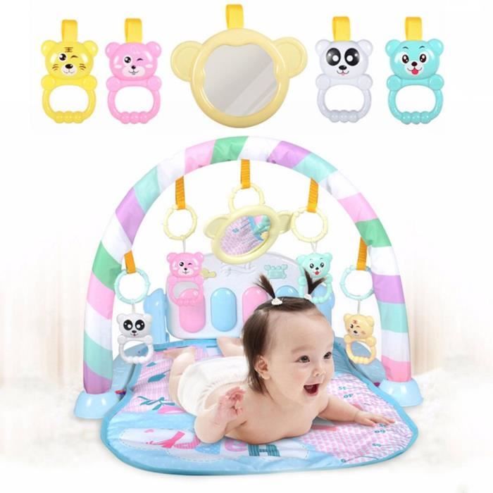 Tapis D Eveil Musical Pour Bebe Avec Arches De Jeu Jouets Amovibles Des La Naissance Cdiscount Puericulture Eveil Bebe