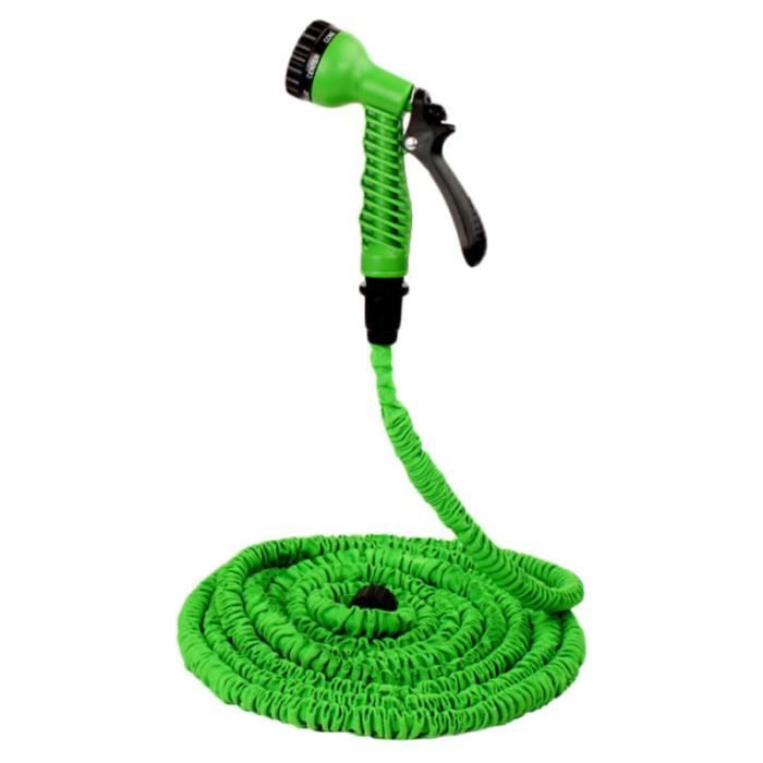Tuyau d'arrosage télescopique extensible de 25 pi d'eau flexible