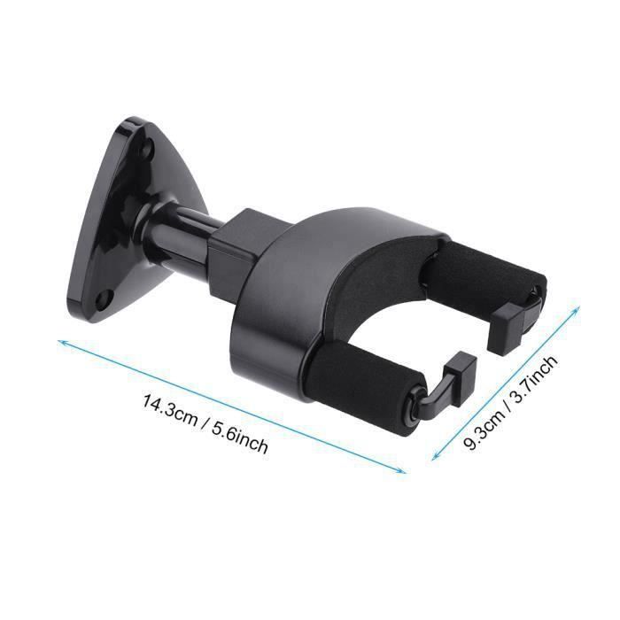 Support Mural Guitare 2pcs - Fixation Acoustique Électrique Basse Avec Protection