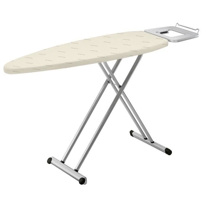 ROWENTA Pro Comfort Table à repasser, Extra-stable, Large surface, Hauteur réglable, Repose-fer, Supporte jusqu'à 40 kg IB5100D1