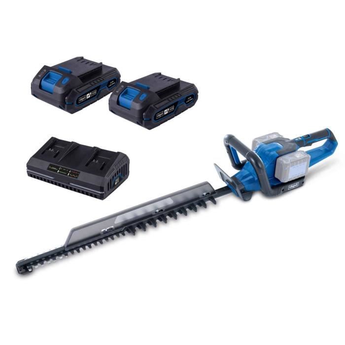 Pack taille haie sans fil BC HT720 X longueur de coupe de 65cm SCHEPPACH 20V IXES + 2 batteries 4Ah + chargeur double