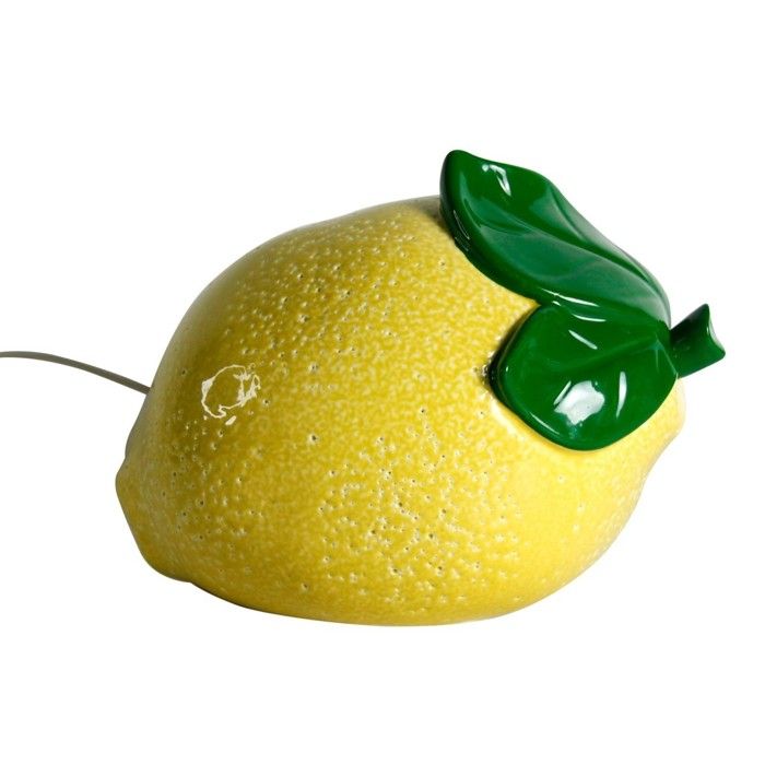 Signes Grimalt - Lampe Citron - Éclairage en Porcelaine pour la Décoration de la Maison et les Ambiances Cosy