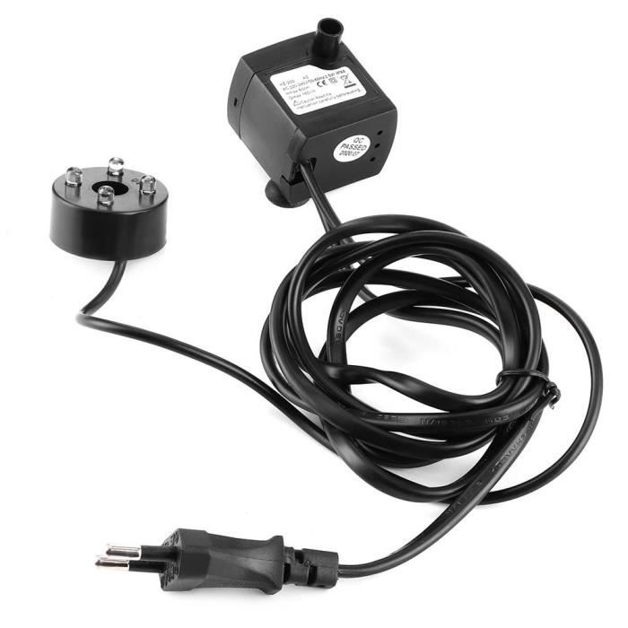 Pompe Pour Fontaine Intérieur Pontec PondoCompact 300iL - Avec Éclairage, Débit 300L/h | Silencieuse Et Économe