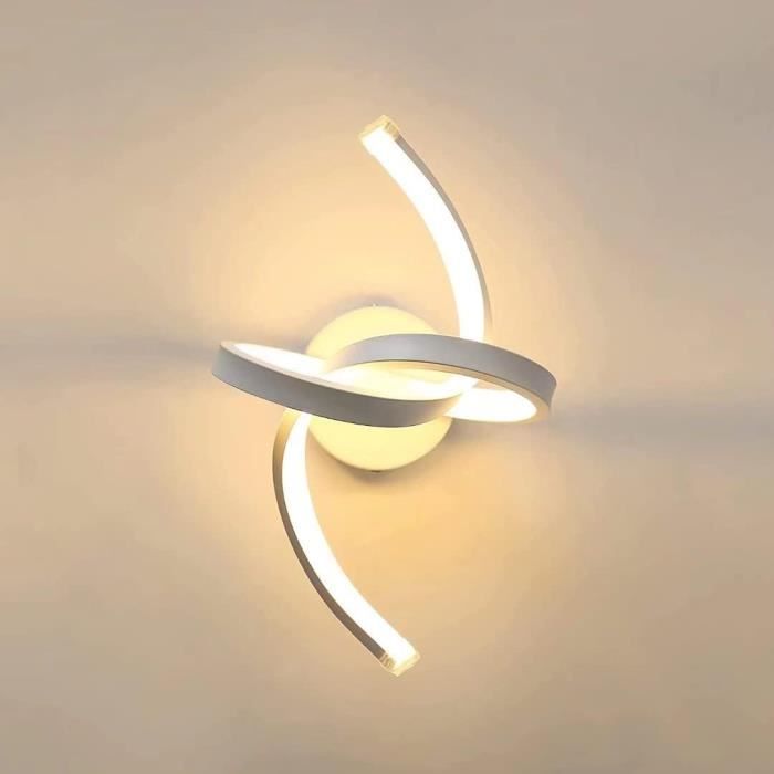 Applique Murale LED Moderne, Applique Murale LED Blanc Froid 6500K, Éclairage Mural Intérieur