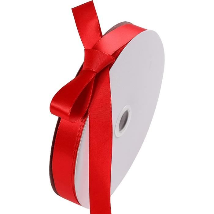 Set de 4 rouleaux de rubans cadeaux, 20 mm de large, ruban décoratif pour cadeaux