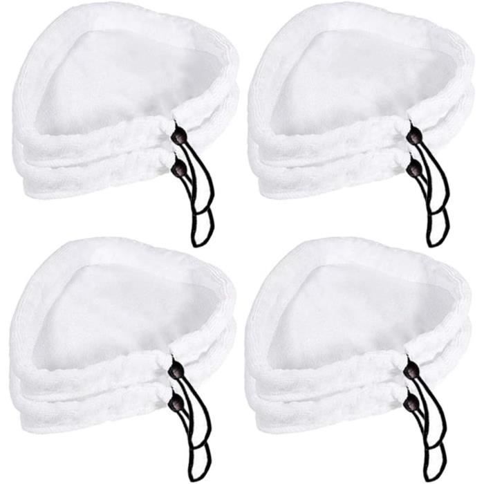 8 Chiffons Microfibre Pour Balai Vapeur - Taille 30x27 Cm, Cordon Réglable, Universels