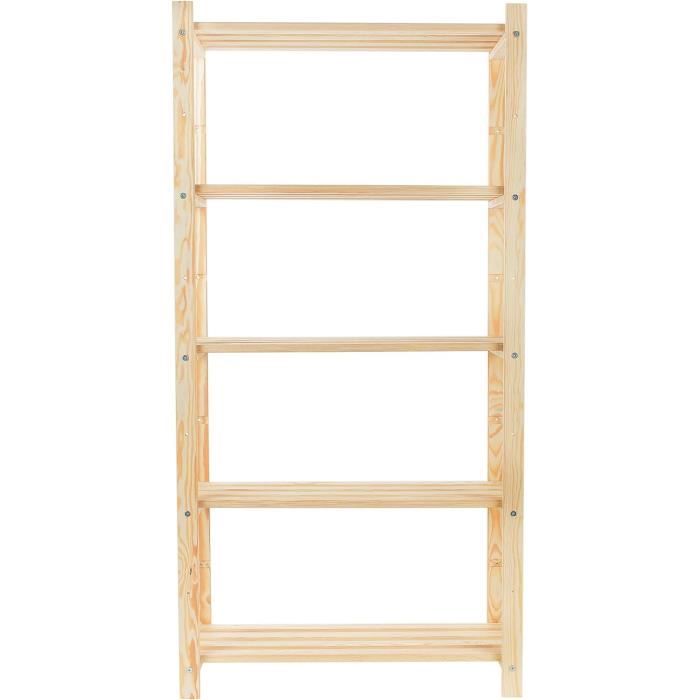 Étagère Pin Velinda étagère bibliothèque Bois de pin modulaire Garage sous-Sol ...