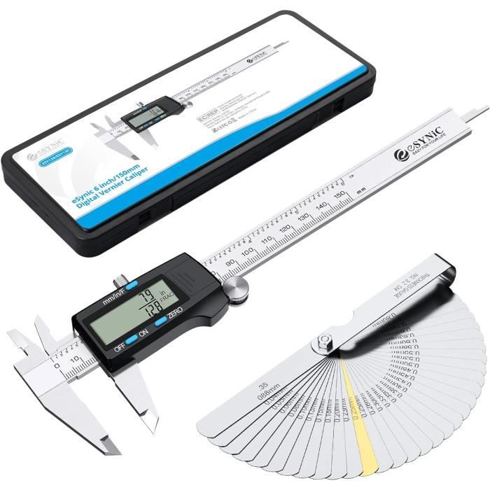 Jauge De Profondeur Numérique 0-150 Mm – Précision 0,01 Mm – Acier Inox – Outil Mesure Pro & Bricolage
