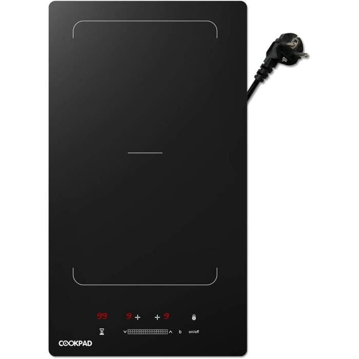 Plaque à induction Cookpad 30 cm 2 zones Plaque de cuisson à