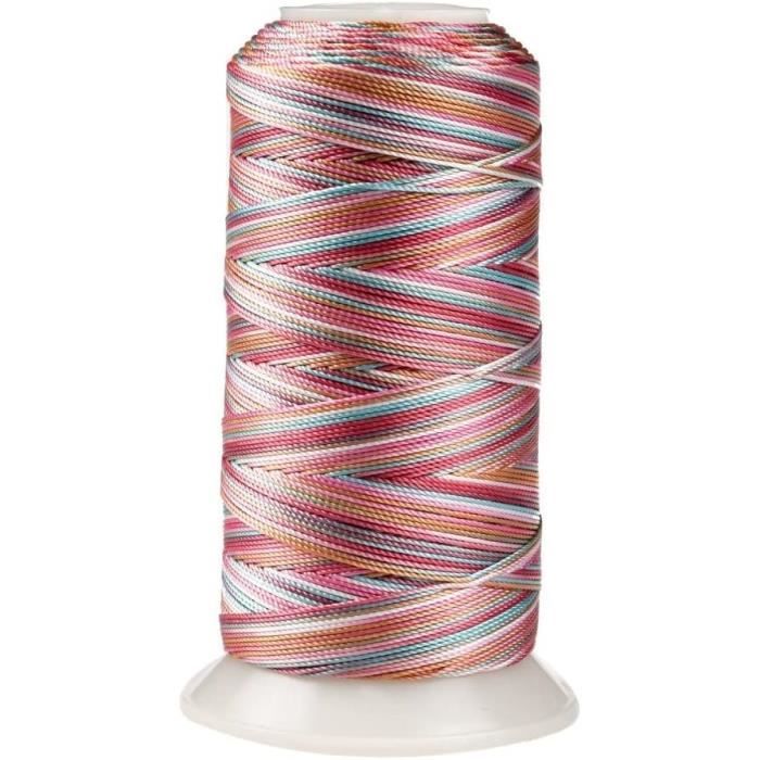 12 écheveaux Fil à Broder Panaché 6 Brins - 105 Yards (96 M), Polyester, Pour Bracelets D'amitié, Point De Croix - 14