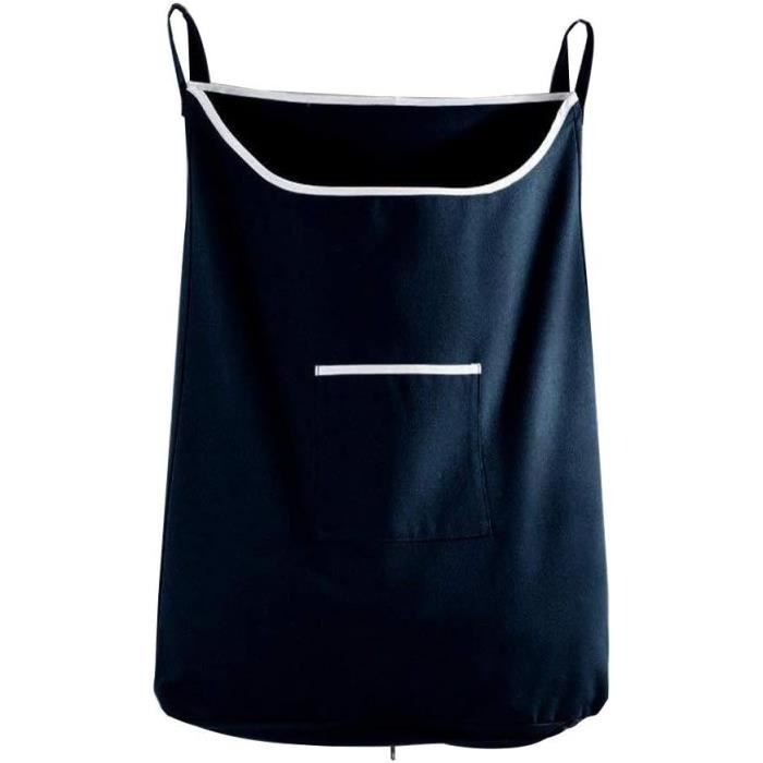 Sac a linge sale en lin petite ou grande capacité grosses rayures