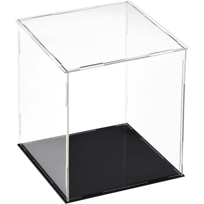 Vitrine En Acrylique WANLIAN 25x15x18cm - Cube Transparent à Assembler Pour Figurines Et Collections