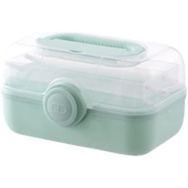 Grande Boîte à Médicaments à 3 étages Avec Poignée - Organisation Rangement Premiers Secours, Portable Et Spacieuse