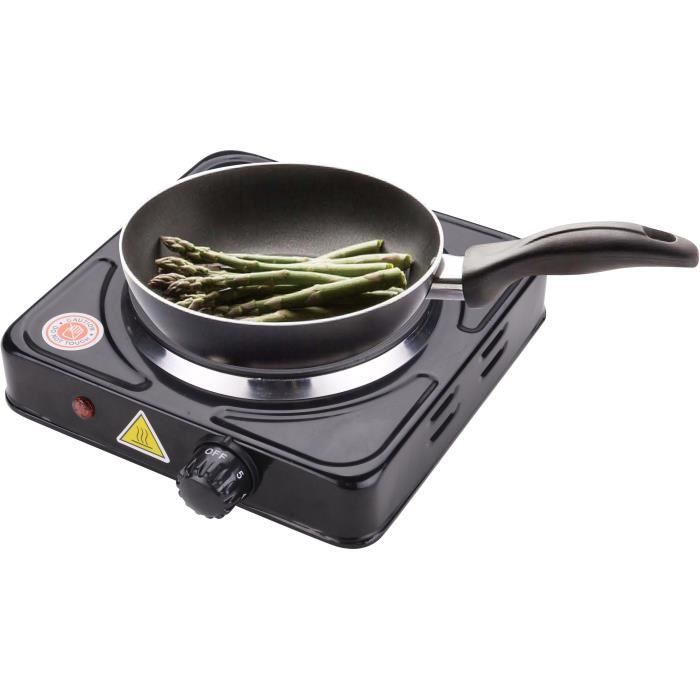 Plaque électrique 1 feu, 1250W-1500W Portable Plaque de Cuisson Chauffante  Uten, Peut être Chauffé Rapidement, Contrôlé Par Thermost - Cdiscount  Electroménager