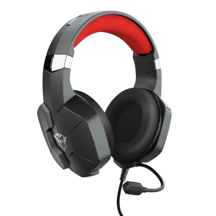 Casque Gamer Trust Gaming GXT 323 Carus avec Micro pour PC, PlayStation et Xbox - Noir