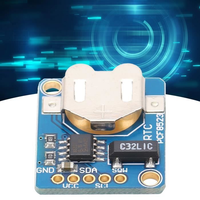 Module Horloge RTC PCF8523 - Carte Breakout Avec Pile - Pour Arduino, Raspberry Pi - Tension 3.3V à 5V