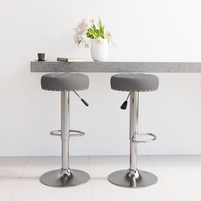 vidaXL Lot de 2 Tabourets de Bar Chaise de Pub Siège de Bistrot Meuble de Salle à Manger Cuisine Salon Maison Intérieur 332972