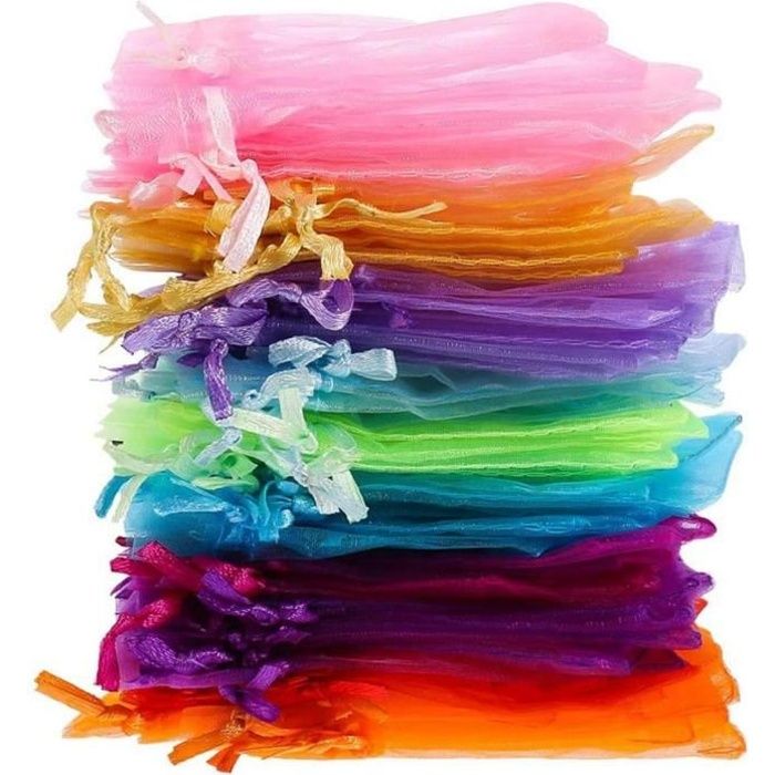 Petit organza sacs-cadeaux 7 x 9 cm Mariage Faveurs Fête Bijoux Emballage Pochettes